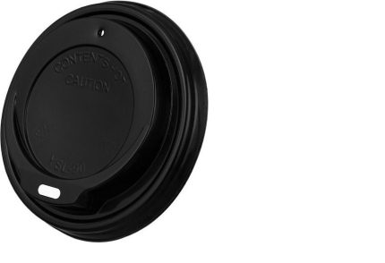 Καπάκι πλαστ ΜΑΥΡΟ Ηot 46/4oz 62PS (κιβ 10x100τεμ)
